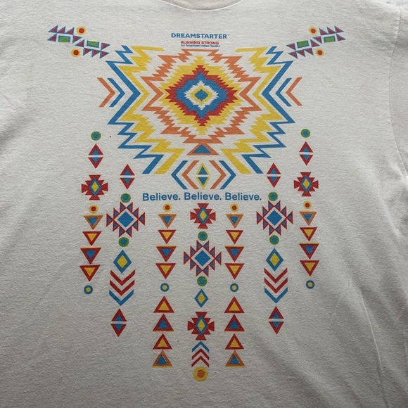 VTG Delta Graphic T-Shirt Unisex Large Native American Dreamstarter Aztec Retro - Picture 5 of 12